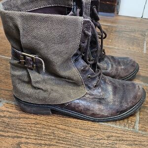 MIA Brown Lace Up Boots